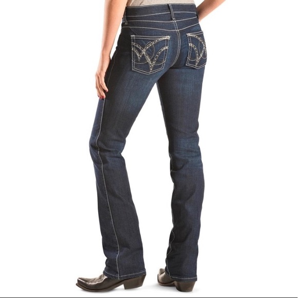 Wrangler Denim - Wrangler Women’s Q-Baby Boot Scootin’ Ultimate Riding Jeans Size 5/6 X 34